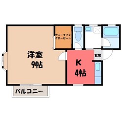 宇都宮駅 バス20分  川田入口下車：停歩3分 1階の物件間取画像